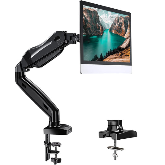 Single Monitor Mount, Adjustable Monitor Arm Fits 13-30" LCD Computer Monitors