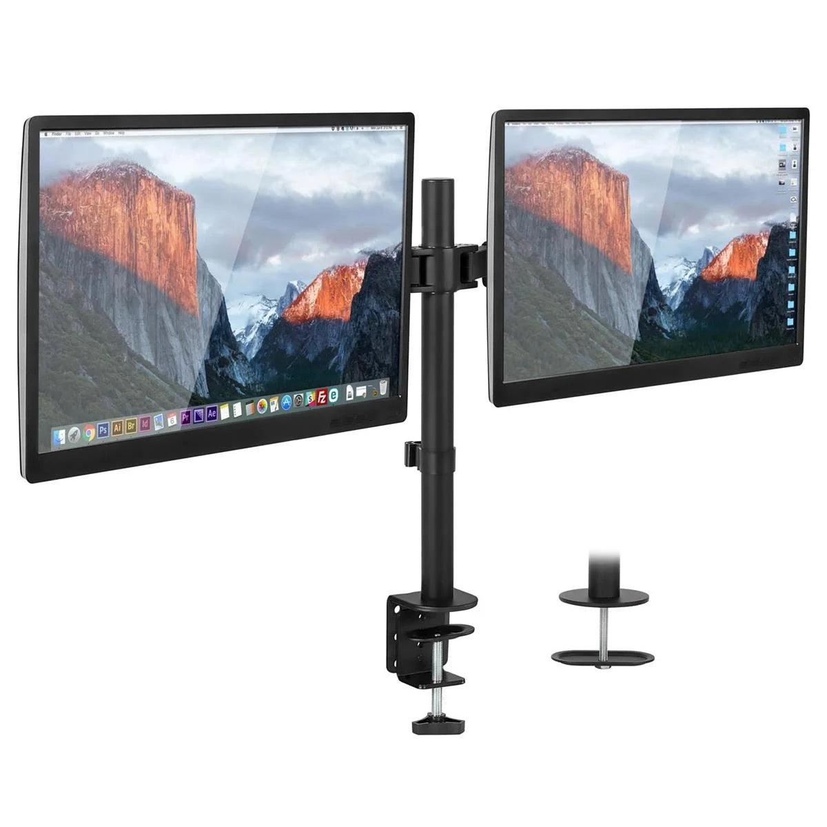 Dual Monitor Desk Mount, 32" Max Screen Size, Full Motion Monitor Stand